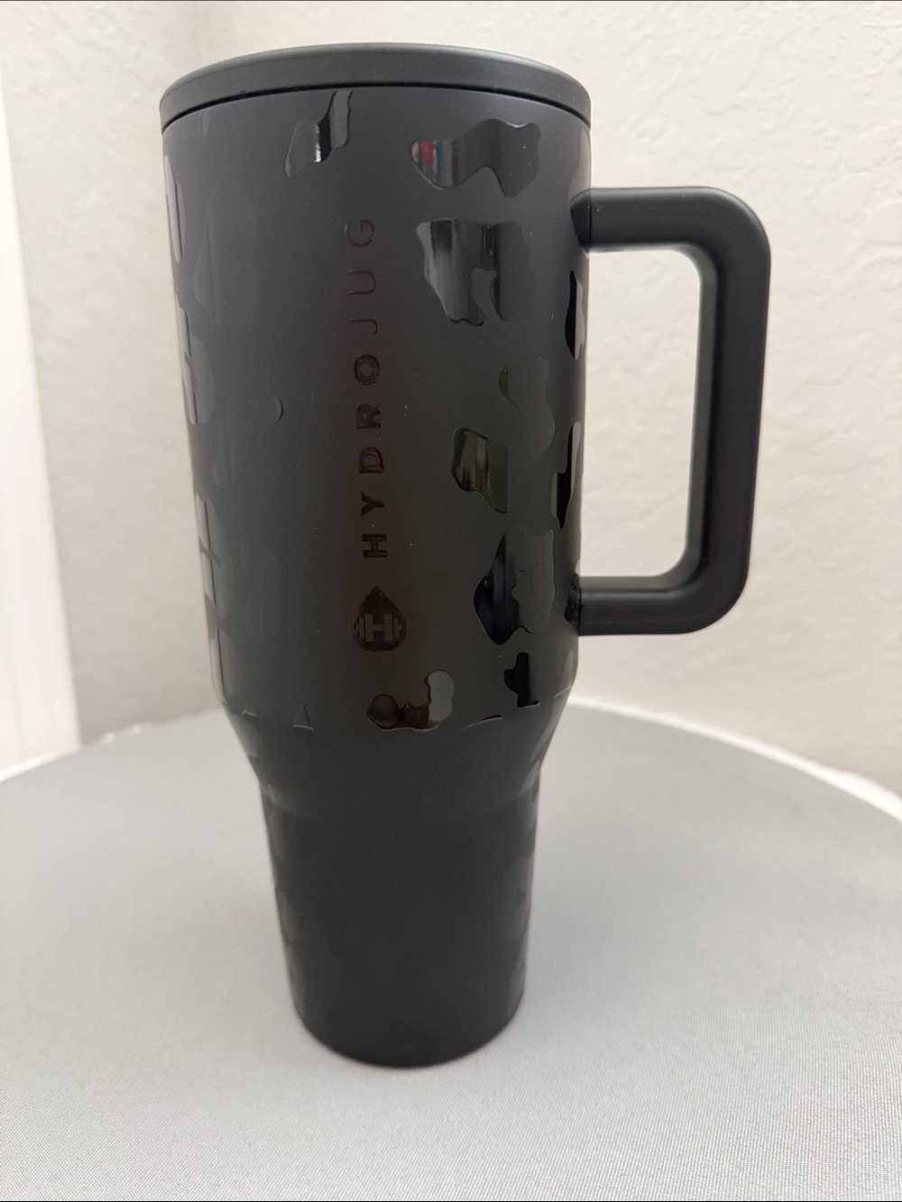 EUC Hydrojug Black Leopard 40oz Traveler